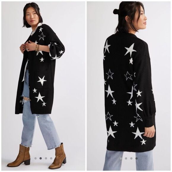 Anthropologie Sweaters - Anthropologie Stars Longline Cardigan Size XS